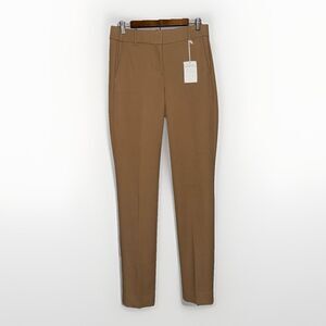 J. Crew Cameron Dress Pants Trousers Tan Straight Stretch Classic Office 6 Tall